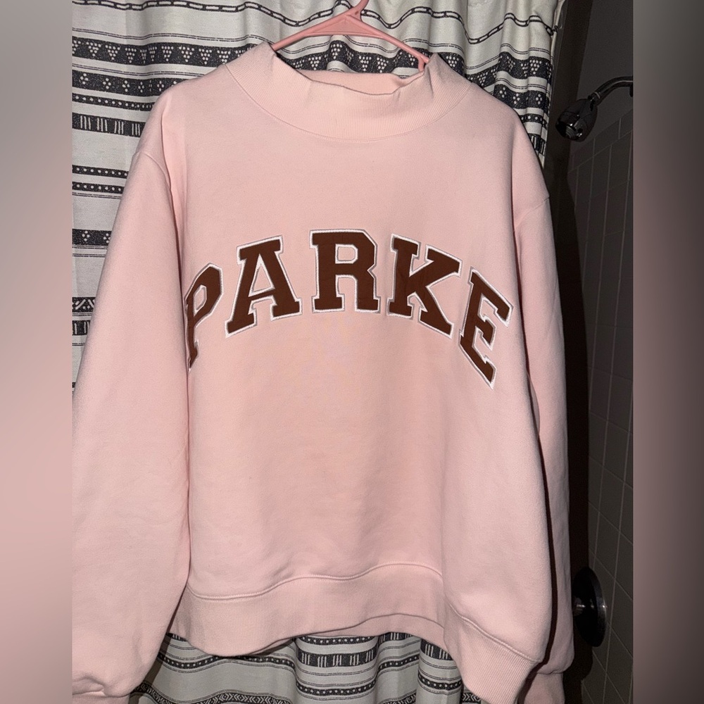 Parke mock neck fleece sweatshirt